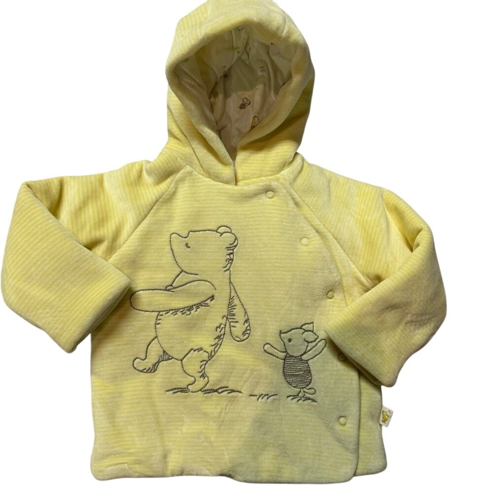 Disney Yellow Hooded Sweatshirt with‎ Bear Design